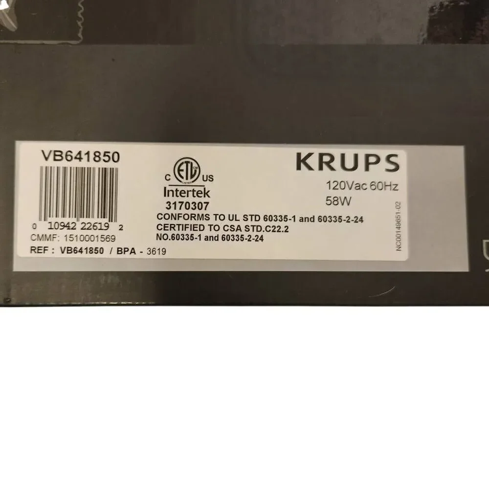 Krups vb641810 sub